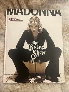 Madonna "The Girlie Show" Tour Book - Black & White Cover